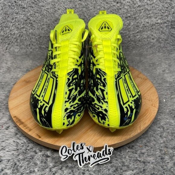 Adidas Adizero 12.0 Poison Football Cleats Size 9 Men Solar Yellow Black IG7218 - Picture 3 of 7